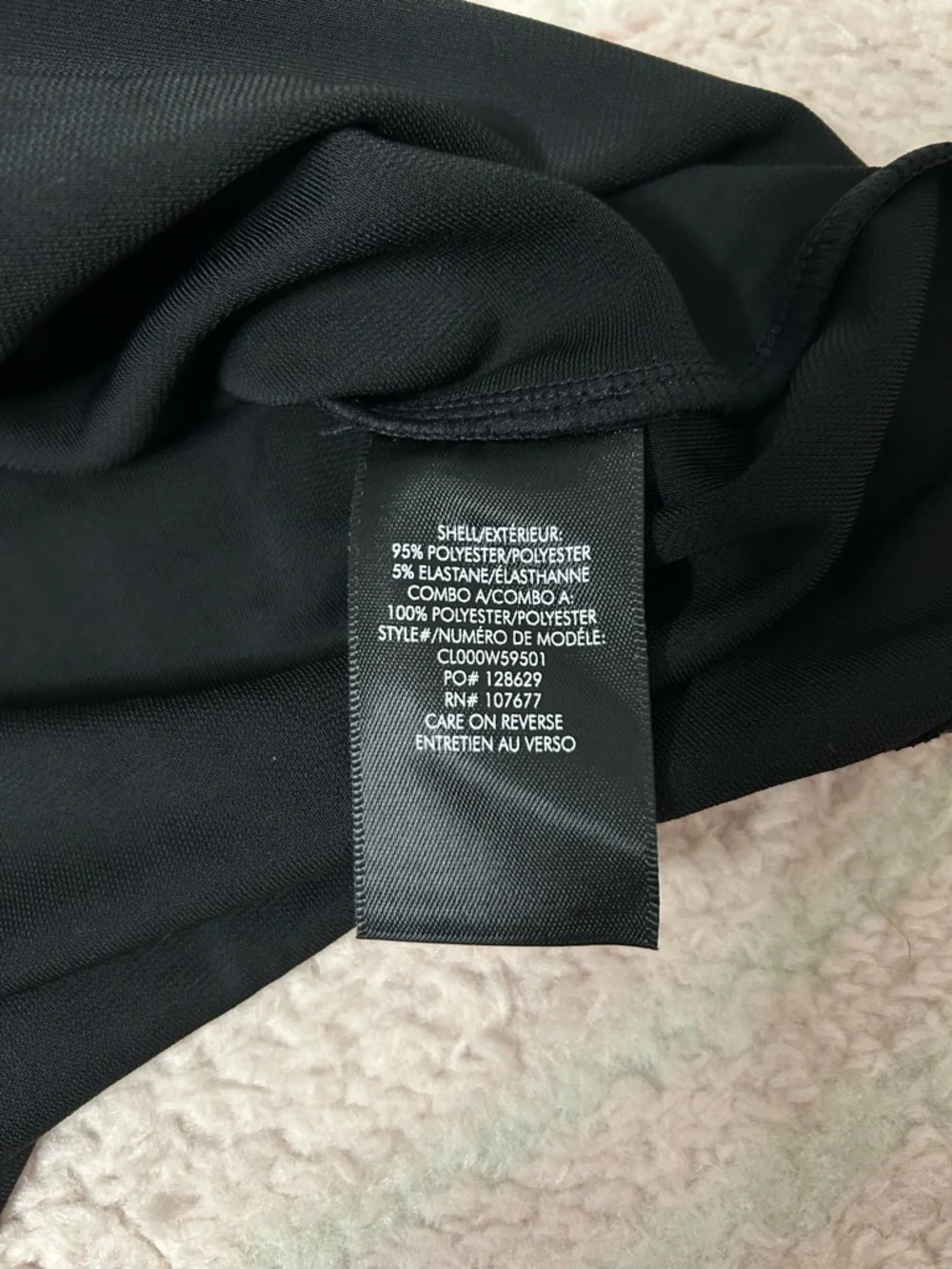 NWT Alice and Olivia Marsha Black Ruched Front Polo Mini Dress Size Medium - Picture 6 of 12